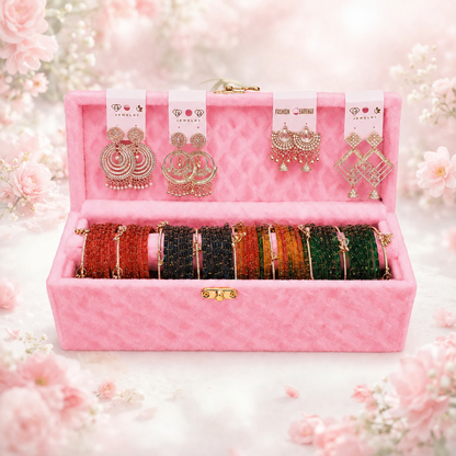 Premium Pangles with 4Set Bangles and Free Earrings