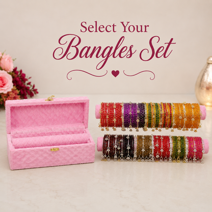 Premium Velvet Bangle Storage Box for Women