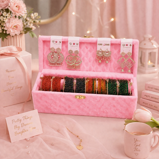 Premium Pangles with 4Set Bangles and Free Earrings