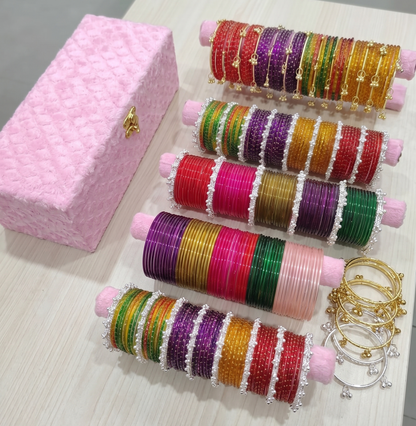 Premium Velvet Bangle Storage Box for Women