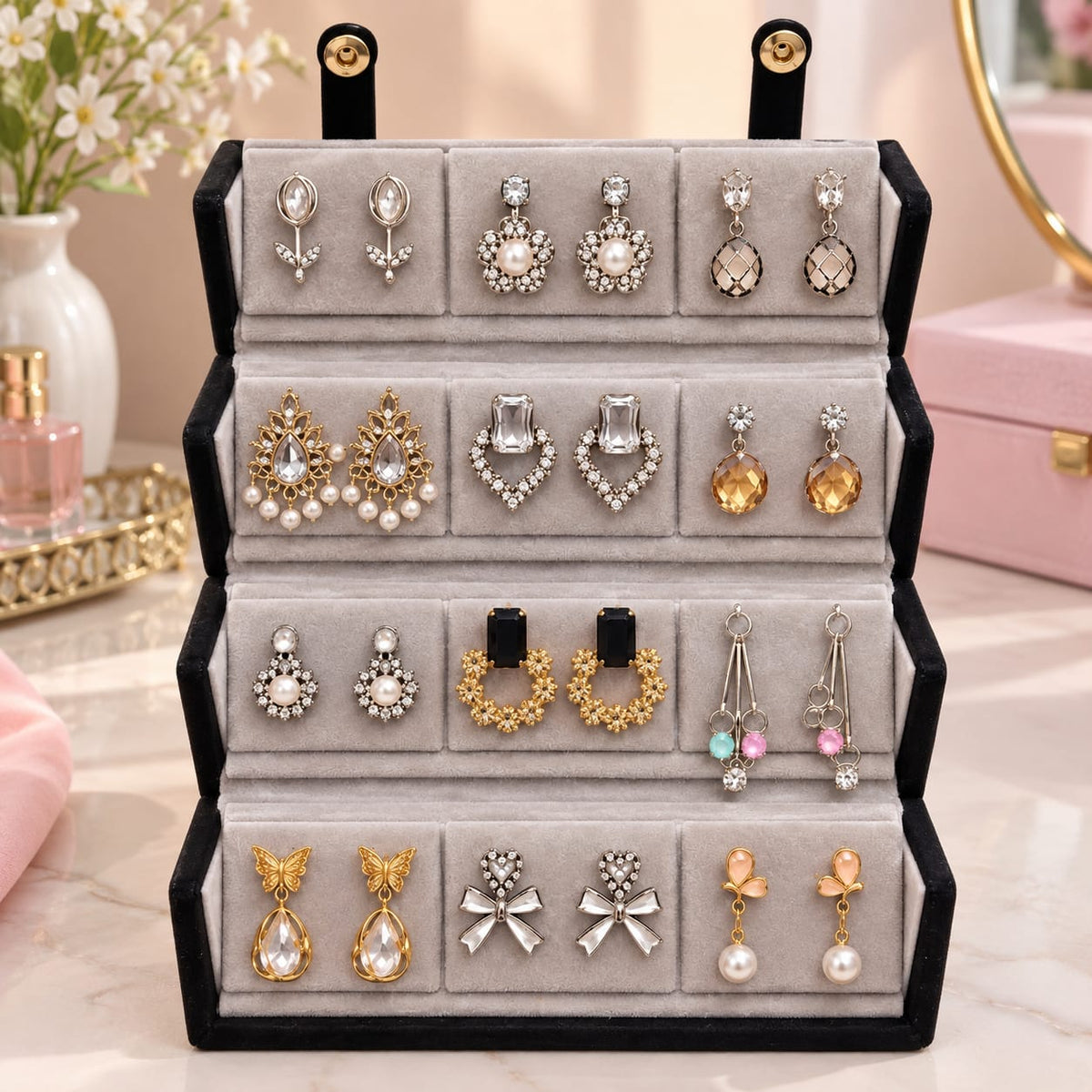 12 pairs western earrings combo