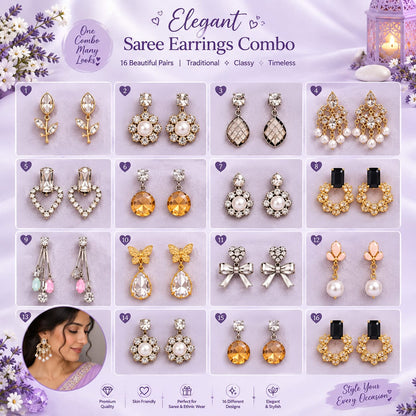 12 pairs western earrings combo