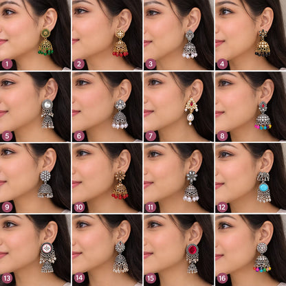 16 pairs earrings with organizer