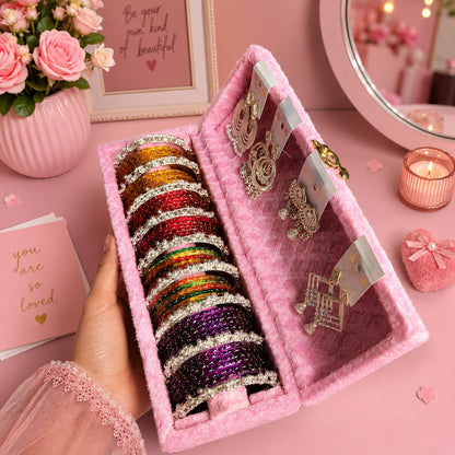 Jewellery Storage Box with Bangles & Earrings