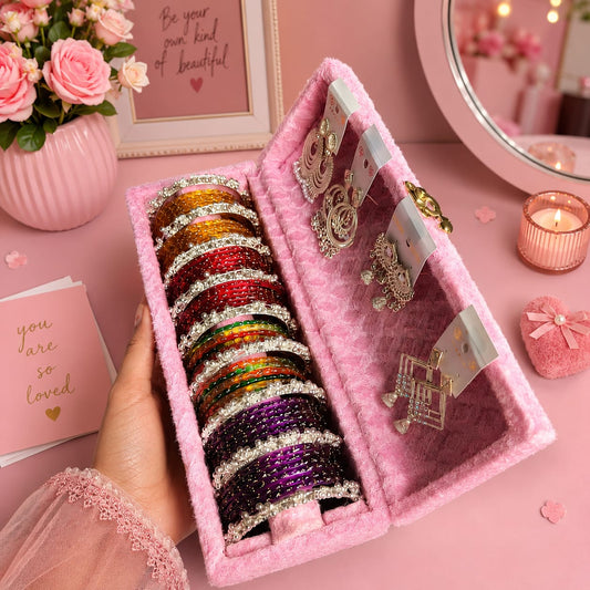 Jewellery Storage Box with Bangles & Earrings