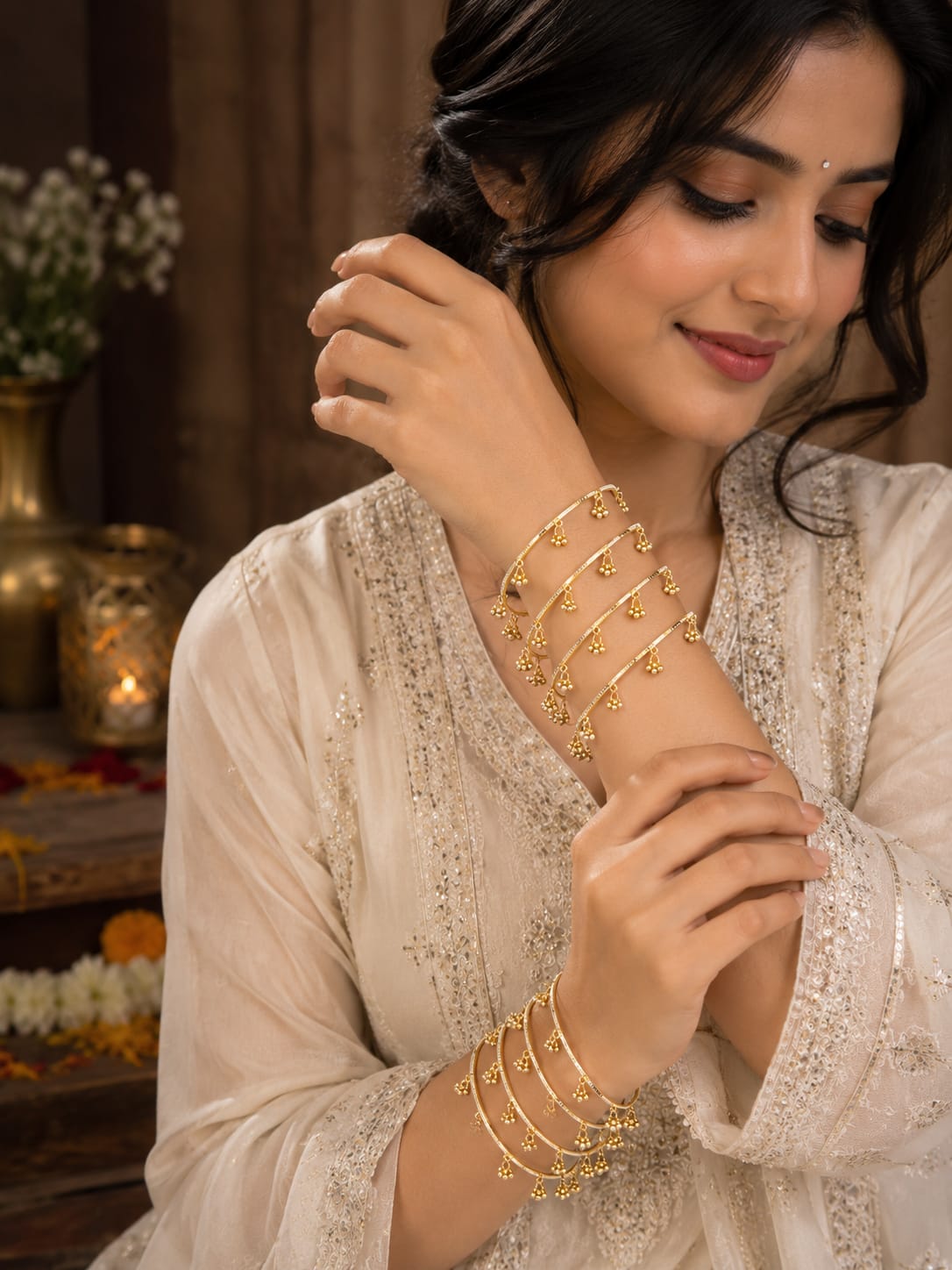 Rose Gold Bangle Set