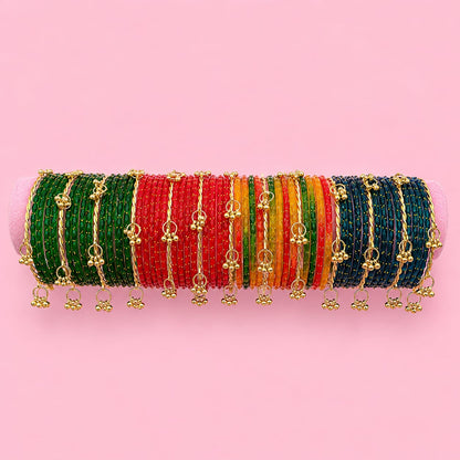Premium Pangles with 4Set Bangles and Free Earrings
