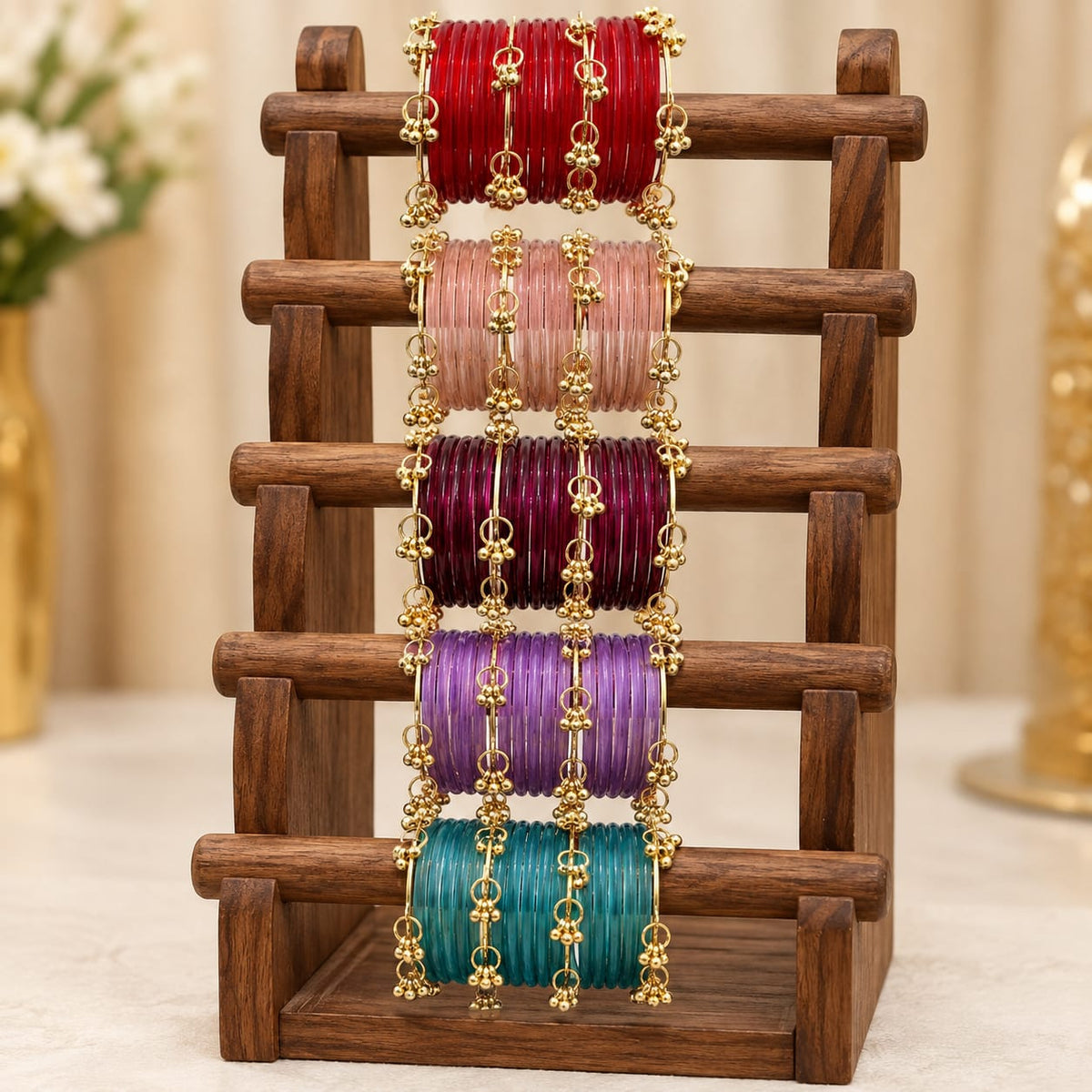 Jelly bangle combo with earrings