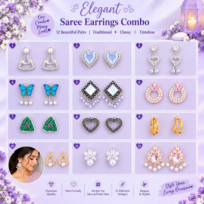 Western Earrings Combo Set